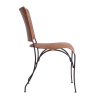 silla exclusiva de estilo industrial tapizada en cuero