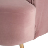 sofá terciopelo rosa